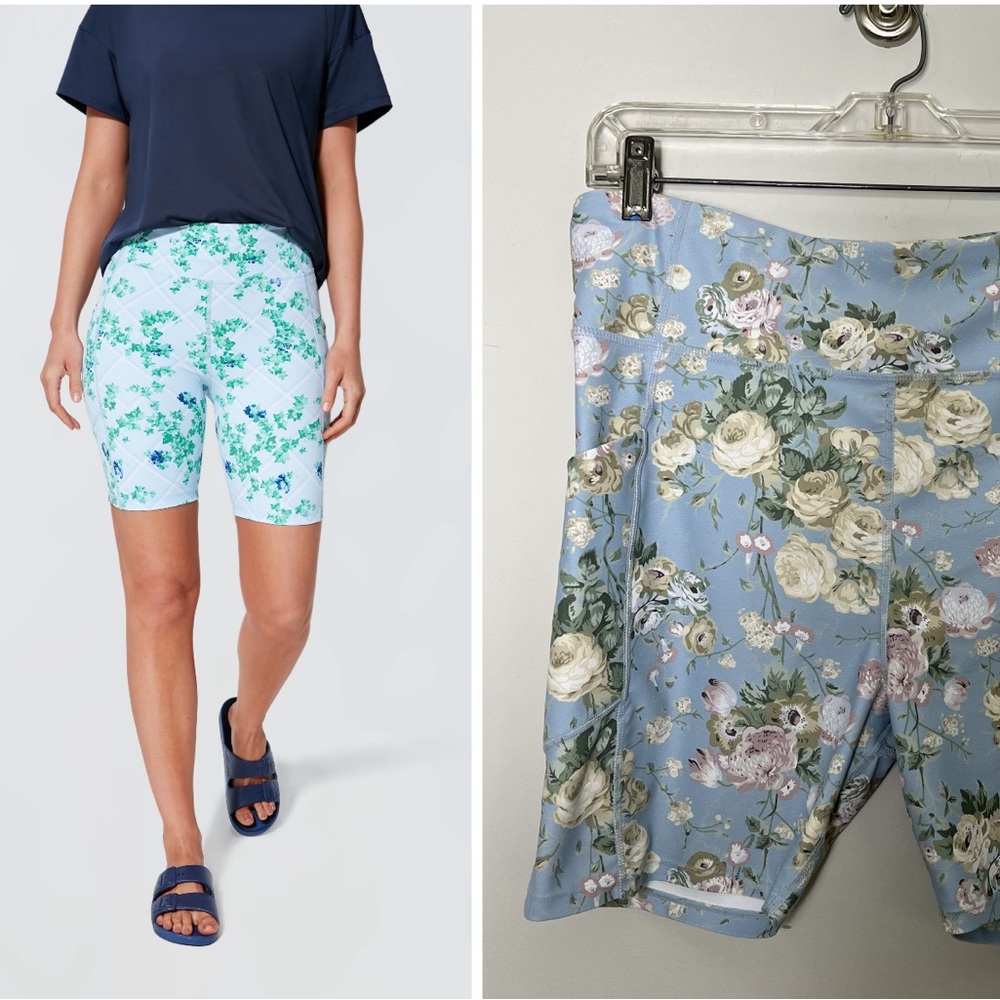 Tuckernuck Blue Floral High-Waist Women’s Shorts